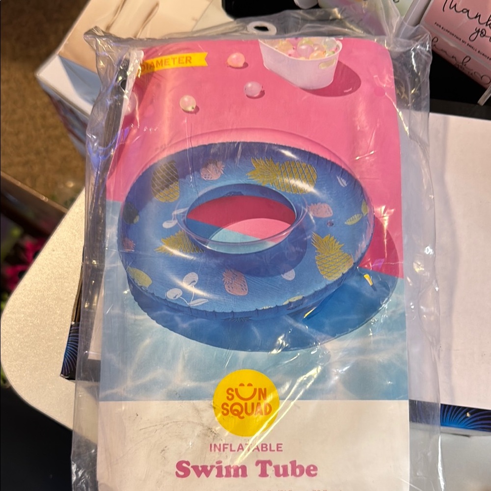 Sun Squad Blue Inflatable Swim Tube